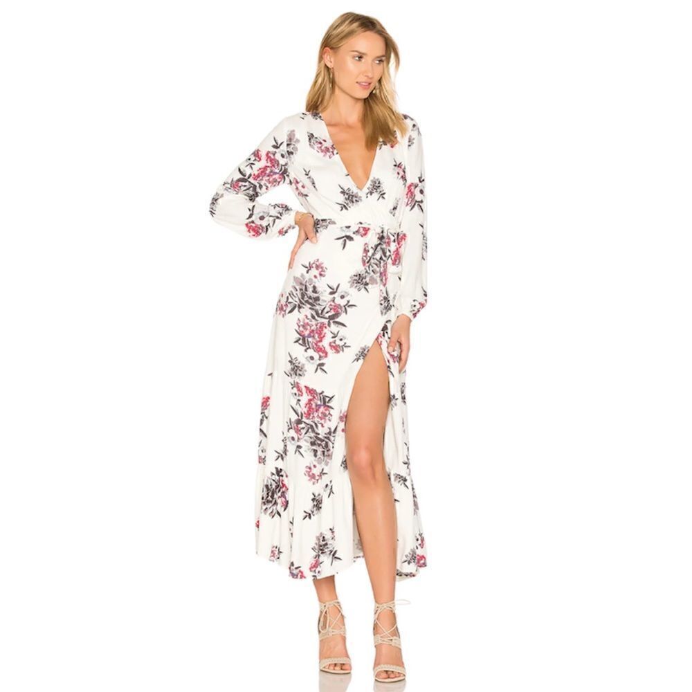 Somedays Lovin Mary May Long Sleeve Maxi Wrap Dress